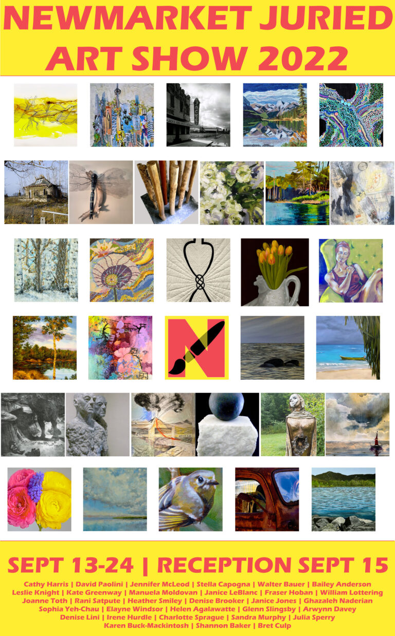2022 main poster Newmarket Juried Art Show